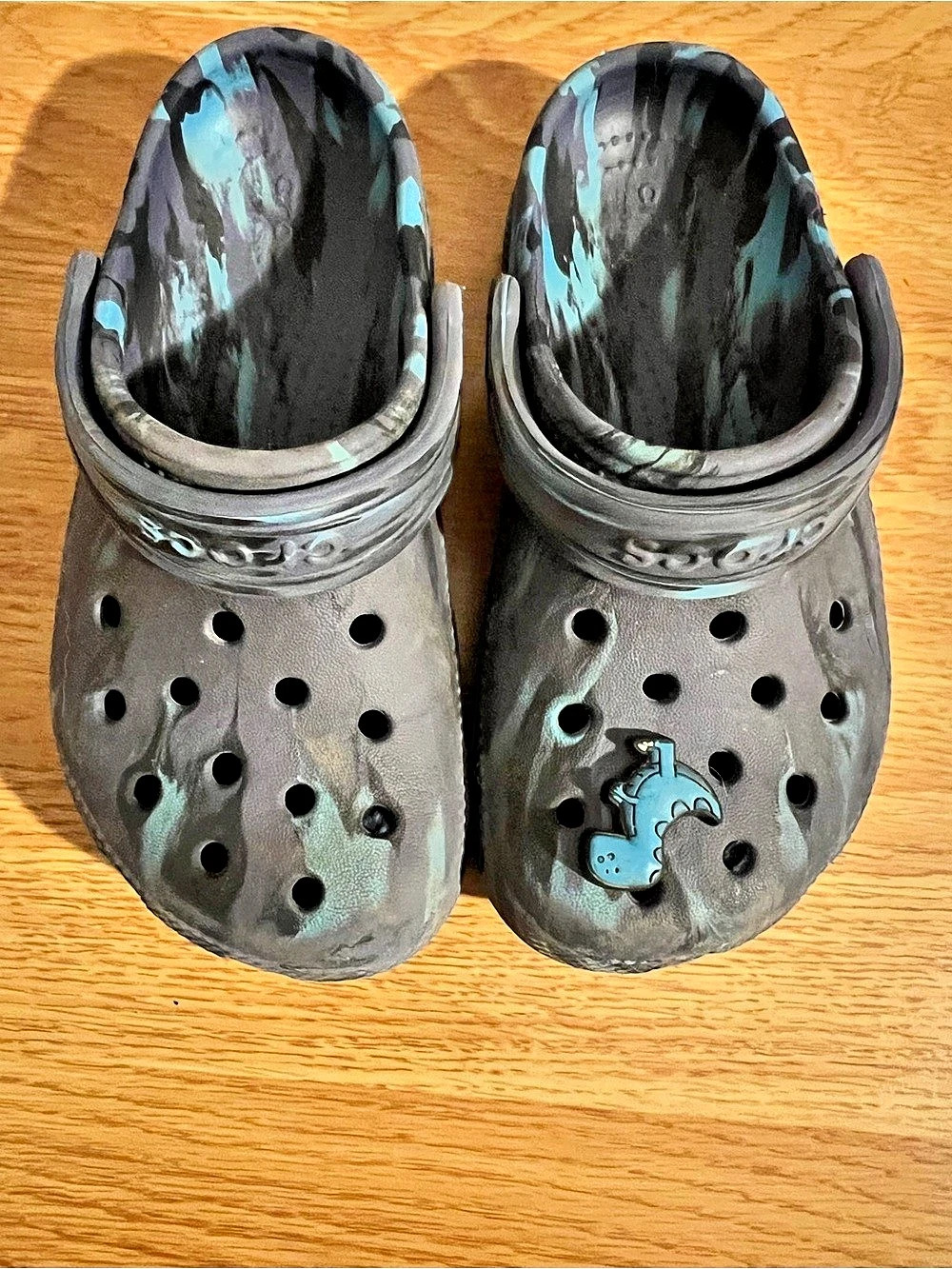 Crocs Classic Multi Camo Clog Gray & Blue Size 11
